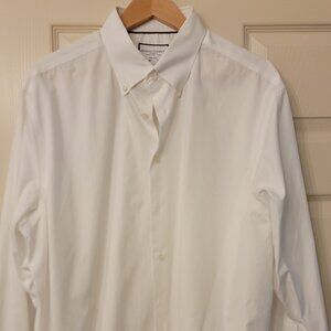 Charles Tyrwhitt Long-Sleeve Oxford Shirt - White